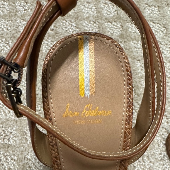 Sam Edelman Size 6.5 Strappy Brown Block Heel Sandals - Picture 2 of 8